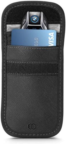 Tech-Protect V1 Keyless Go - Αντικλεπτική Θήκη Προστασίας Καρτών και Κλειδιών Αυτοκινήτου RFID - Black (6216990211362)