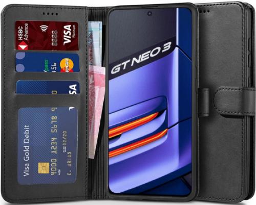 Tech-Protect Wallet - Θήκη Πορτοφόλι Realme GT Neo 3 - Black (9589046921797)