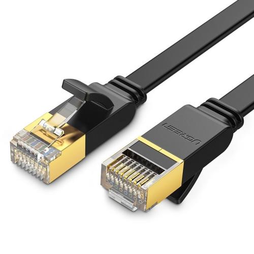 Ugreen NW106 Flat Καλώδιο Ethernet RJ45 σε RJ45 - 10Gbps - Cat.7 - STP - 300cm - Black (11262)