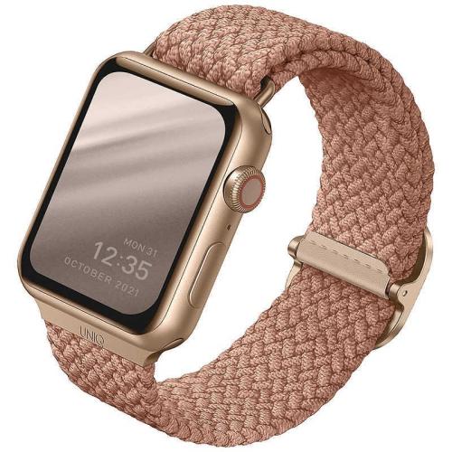 Uniq Aspen Braided Band - Premium Πλεκτό Λουράκι Apple Watch SE/8/7/6/5/4 (41/40mm) - Pink (UNIQ-40MM-ASPPNK)
