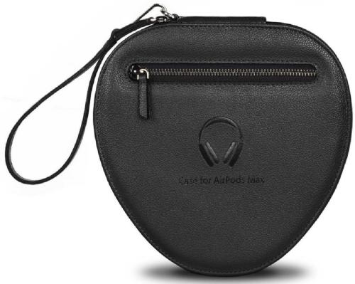 WiWU Chicago PU Leather Bag - Σκληρή Θήκη / Τσαντάκι για Apple Airpods Max - Black (WWAM-BK)
