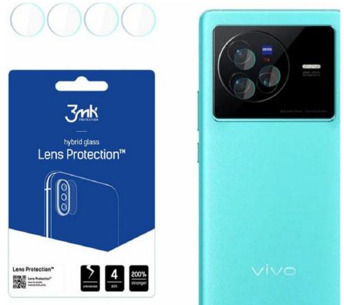 3MK Hybrid Glass Camera Protector - Αντιχαρακτικό Υβριδικό Προστατευτικό Γυαλί για Φακό Κάμερας Vivo X80 - 4 Τεμάχια (5903108477055)
