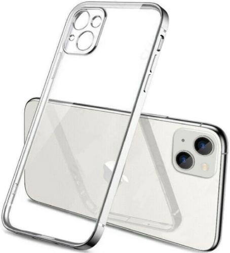 Bodycell HD Διάφανη Θήκη Σιλικόνης Apple iPhone 13 - Silver (5206015067334)