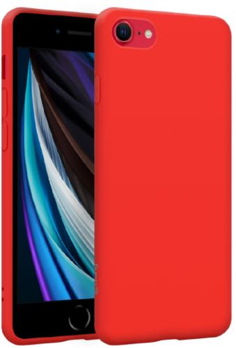 Crong Color Θήκη Premium Σιλικόνης Apple iPhone SE 2022 / 2020 / 8 / 7 - Red (CRG-COLR-IP8-RED)