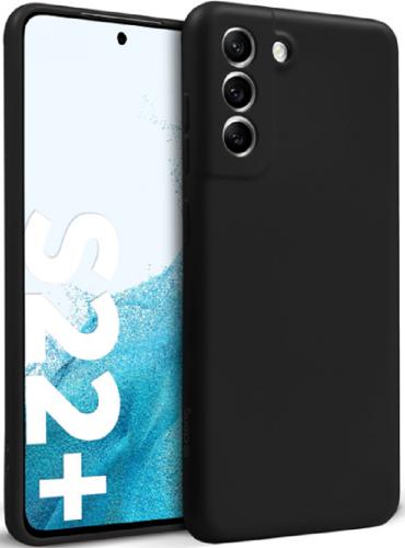 Crong Color Θήκη Premium Σιλικόνης Samsung Galaxy S22 Plus 5G - Black (CRG-COLR-SGS22P-BLK)