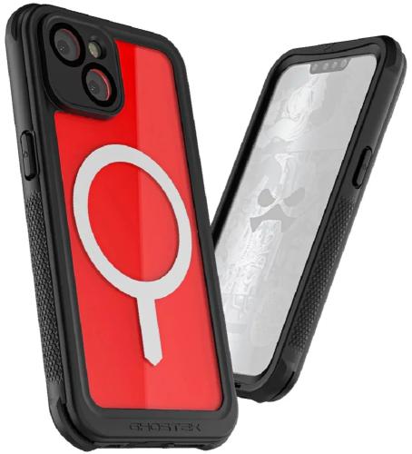 Ghostek Nautical 4 - Ανθεκτική Αδιάβροχη Θήκη MagSafe με Περιστρεφόμενο Κλιπ Ζώνης - Apple iPhone 14 Plus - Clear (GHOCAS3184)