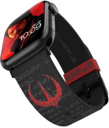 MobyFox Star Wars - Universal Λουράκι Σιλικόνης για Όλα τα Apple Watch & Smartwatches (22mm) με 20 Digital Watch Faces για iOS - Cassian Andor (810083254036)