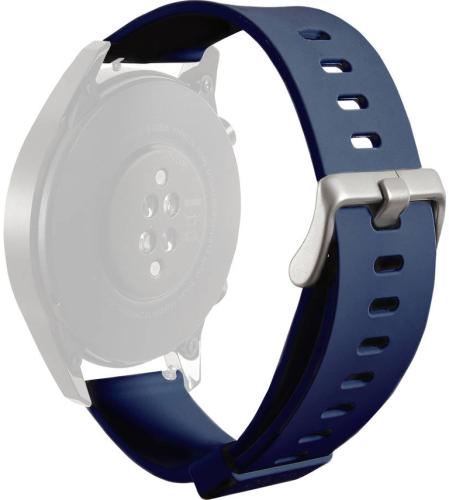 Puro Multibrand Λουράκι Σιλικόνης για Smartwatches (20mm) - Blue (UNIWBICON20-NVBLUE)