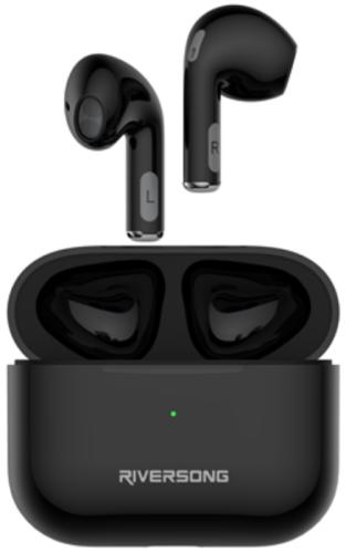 Riversong True Wireless Earbuds Air Mini Pro - Ασύρματα Ακουστικά Bluetooth Με Θήκη Φόρτισης - Black (EA208B)