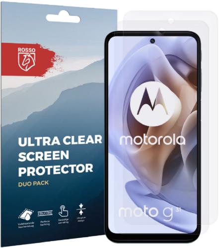 Rosso Ultra Clear Screen Protector - Μεμβράνη Προστασίας Οθόνης - Motorola Moto G41 / G31 - 2 Τεμάχια (8719246353444)
