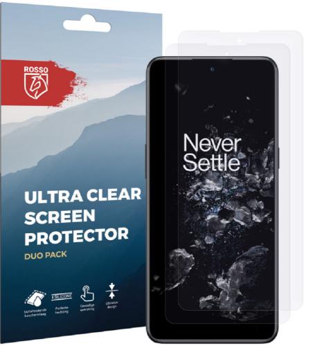 Rosso Ultra Clear Screen Protector - Μεμβράνη Προστασίας Οθόνης - OnePlus 10T - 2 Τεμάχια (8719246375590)