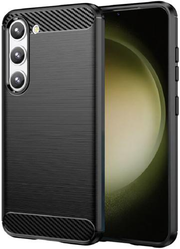 Techsuit Carbon Silicone - Θήκη Σιλικόνης Samsung Galaxy S23 Plus - Black (0765105280206)