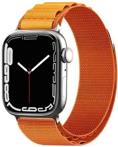 Techsuit Watchband W037 - Nylon Λουράκι Apple Watch Ultra/SE/8/7/6/5/4 (49/45/44mm) - Orange (0765105278418)