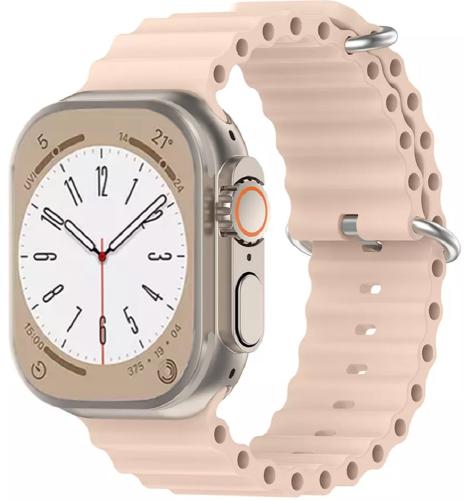Techsuit Watchband W038 - Λουράκι Σιλικόνης Apple Watch Ultra/SE/8/7/6/5/4 (49/45/44mm) - Pink (0765105278272)