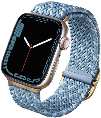 Uniq Aspen Braided Band - Premium Πλεκτό Λουράκι Apple Watch SE/8/7/6/5/4 (41/40mm) - Cerulean Blue (UNIQ-41MM-ASPDECBLU)