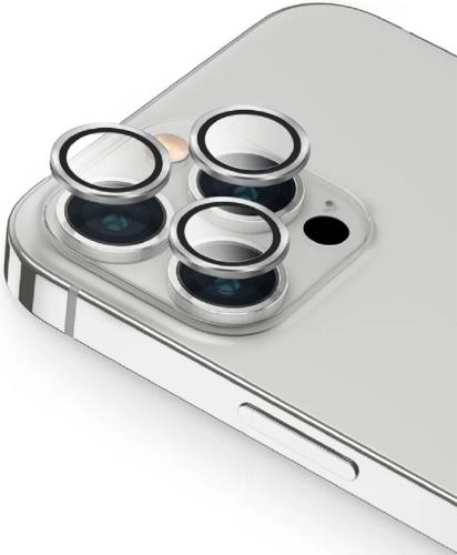 Uniq Optix Lens Protector - Αντιχαρακτικό Γυαλί Προστασίας για Φακό Κάμερας - Apple iPhone 13 Pro / 13 Pro Max - Silver (UNIQ-IP13P-13PM-LENSSIL)