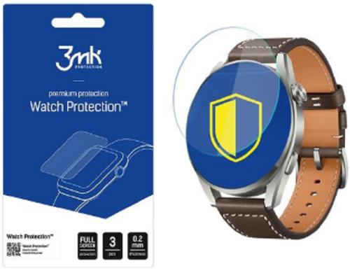 3MK Premium Flexible Glass - Αντιχαρακτικό Υβριδικό Προστατευτικό Γυαλί - Huawei Watch 3 Pro - 0.2mm - 3 Τεμάχια (5903108406833)