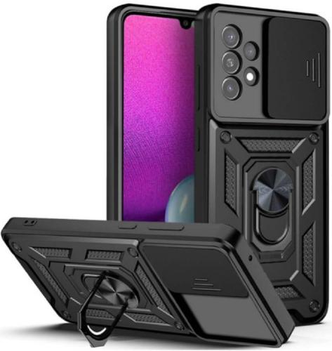 Bodycell Armor Slide - Ανθεκτική ΘήκηSamsung Galaxy A53 5G με Κάλυμμα για την Κάμερα & Μεταλλικό Ring Holder - Black (5206015014376)