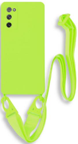 Bodycell Θήκη Σιλικόνης με Λουράκι Λαιμού - Samsung Galaxy S20 FE - Light Green (5206015001772)