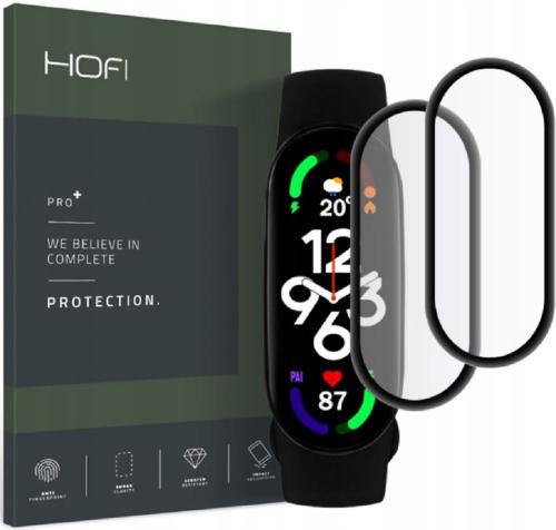 Hofi Premium Pro+ Hybrid Tempered Glass Xiaomi Mi Smart Band 7 / 7 NFC - 2 Τεμάχια - Black (9589046923722)