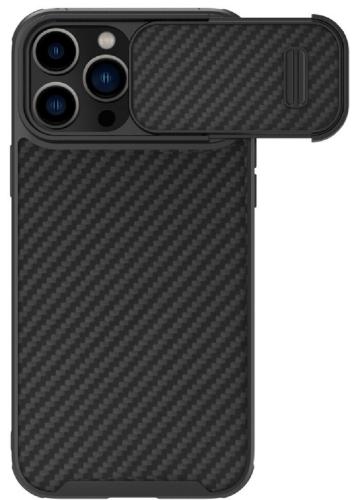 Nillkin Synthetic Fiber S - Σκληρή Θήκη από Ανθρακονήματα με Κάλυμμα για την Κάμερα - Apple iPhone 14 Pro - Black (6902048249783)