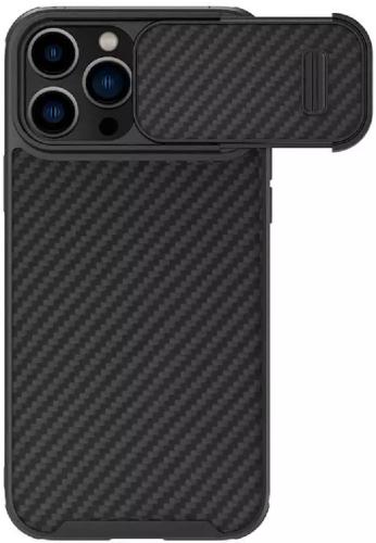 Nillkin Synthetic Fiber S - Σκληρή Θήκη από Ανθρακονήματα με Κάλυμμα για την Κάμερα - Apple iPhone 14 Pro Max - Black (6902048249806)