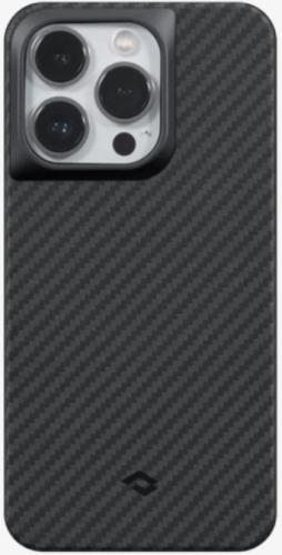 Pitaka MagEZ Case Pro 3 - Ανθεκτική MagSafe Θήκη Aramid Fiber Body με TPU - Apple iPhone 14 Pro Max - 1.6mm - 1500D - Black / Grey / Twill (KI1401PMP)