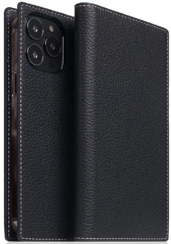 SLG Design D8 Full Grain Leather - Δερμάτινη Θήκη - Πορτοφόλι Flip Apple iPhone 14 Pro Max - Black Blue (SD-D8G-DC-IP14PM-BB)