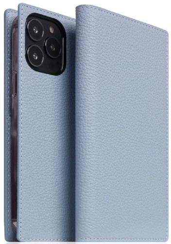 SLG Design D8 Full Grain Leather - Δερμάτινη Θήκη - Πορτοφόλι Flip Apple iPhone 14 Pro Max - Powder Blue (SD-D8G-DC-IP14PM-PB)