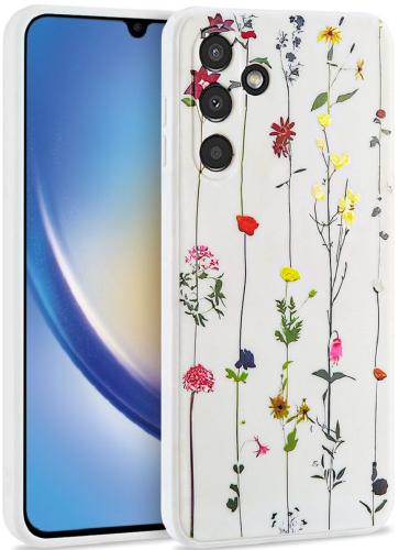 Tech-Protect Θήκη Σιλικόνης Mood - Samsung Galaxy A34 - Garden White (9490713931462)