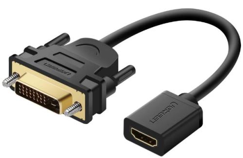 Ugreen Αντάπτορας DVI (male) σε HDMI (female) - Black (20118)