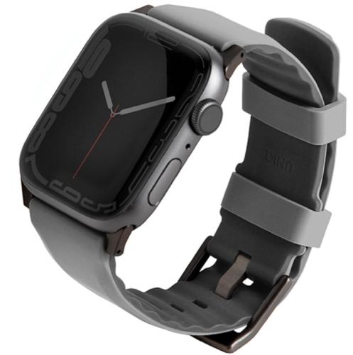 Uniq Linus Αδιάβροχο Λουράκι Premium Σιλικόνης Apple Watch SE/8/7/6/5/4 (41/40mm) - Grey (UNIQ-41MM-LINUSGRY)