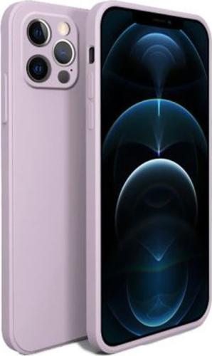 Bodycell Square Liquid Θήκη Σιλικόνης - Apple iPhone 12 Pro - Light Violet (5206015065071)