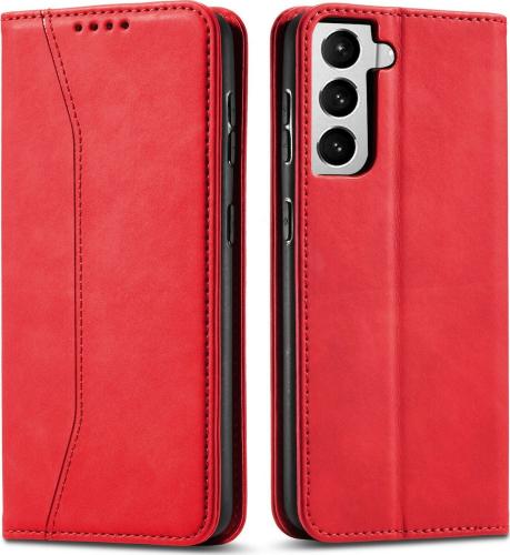 Bodycell Θήκη - Πορτοφόλι Samsung Galaxy S21 5G - Red (5206015058769)