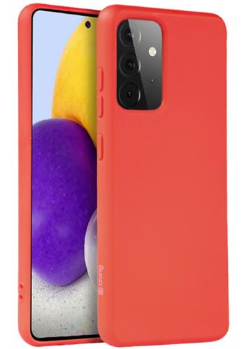 Crong Color Θήκη Premium Σιλικόνης Samsung Galaxy A72 - Red (CRG-COLR-SGA72-RED)