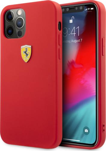 Ferrari On Track Collection - Θήκη Σιλικόνης Apple iPhone 12 Pro Max - Red (FESTPSHCP12LRE)