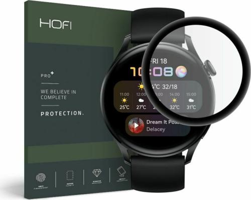 Hofi Premium Pro+ Hybrid Tempered Glass Huawei Watch 3 46mm - Black (6216990213397)