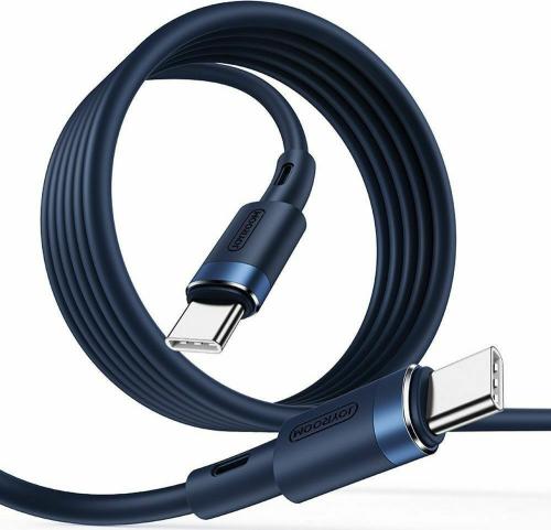 Joyroom PD Liquid Silicone Cable S-1230N9 - Καλώδιο Φόρτισης και Μεταφοράς Δεδομένων 3A - Type-C σε Type-C - 120cm - 60W - Blue (6941237130754)