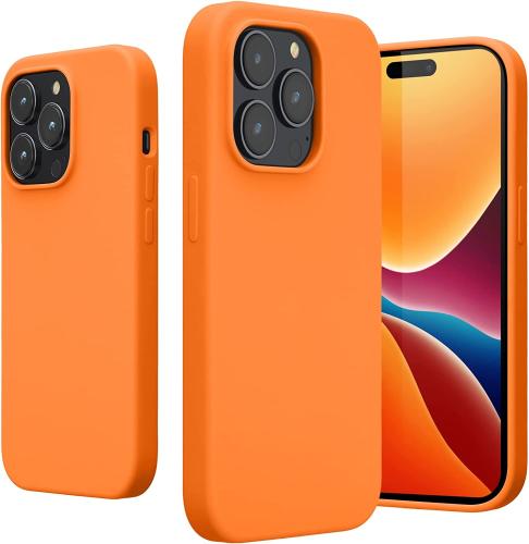 KWmobile Soft Flexible Rubber Cover - Θήκη Σιλικόνης Apple iPhone 14 Pro - Fruity Orange (59073.150)