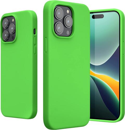 KWmobile Soft Flexible Rubber Cover - Θήκη Σιλικόνης Apple iPhone 14 Pro Max - Lime Green (59074.159)