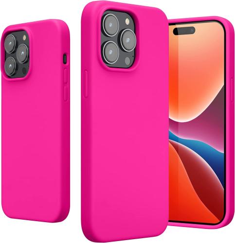 KWmobile Soft Flexible Rubber Cover - Θήκη Σιλικόνης Apple iPhone 14 Pro Max - Neon Pink (59074.77)