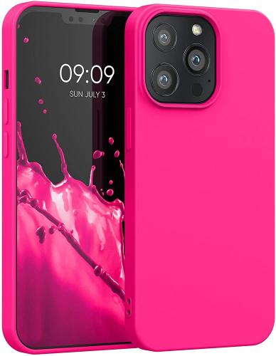 KWmobile Θήκη Σιλικόνης Apple iPhone 13 Pro - Soft Flexible Rubber Cover - Neon Pink (55962.77)