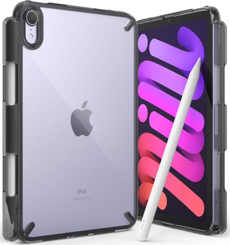 Ringke Fusion Σκληρή Θήκη με TPU Bumper - Apple iPad mini 6 2021 - Smoke Black (8809818848888)