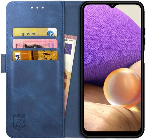 Rosso Element PU Θήκη Πορτοφόλι Samsung Galaxy A32 5G - Blue (8719246290718)