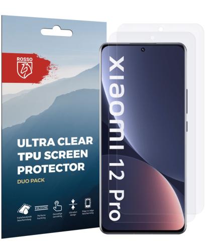 Rosso Ultra Clear Screen Protector - Μεμβράνη Προστασίας Οθόνης - Xiaomi 12 Pro - 2 Τεμάχια (8719246358296)