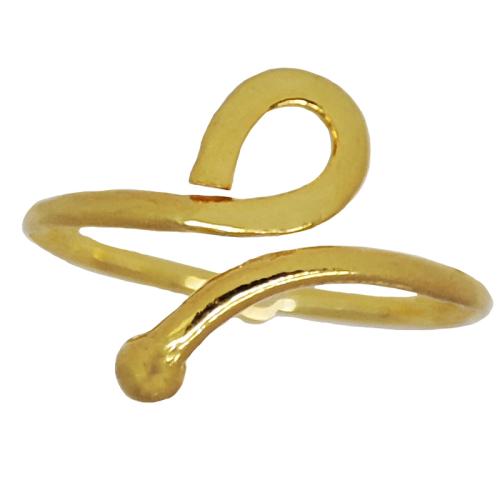 Jt Ασημένιο δαχτυλίδι ποδιού/ακροδάχτυλου με κύκλο Ασημί