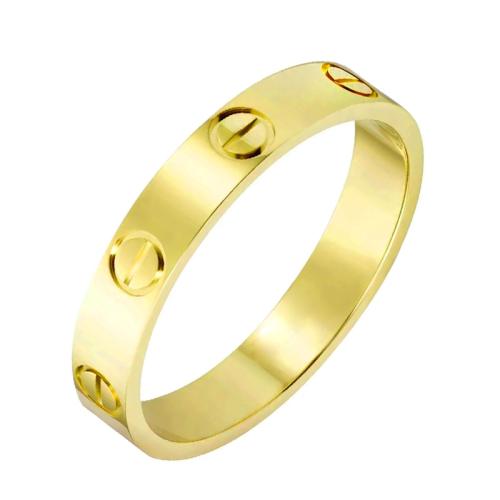 Jt Unisex ατσάλινο δαχτυλίδι βίδα Χρυσό