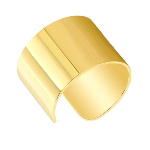 Jt Unisex Μονό χρυσό ατσάλινο σκουλαρίκι cuff σωλήνας