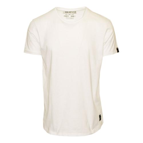 71504-02 Men's T-Shirt - White-Ασπρο