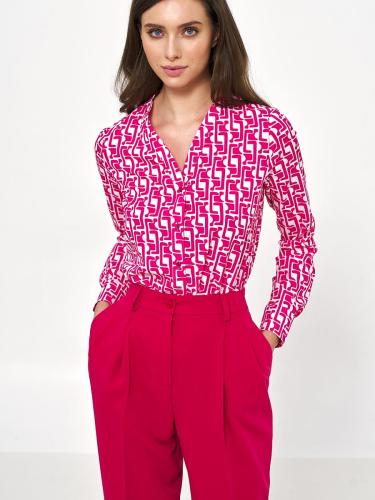 Μακρυμάνικο πουκάμισο 178009 SALE Nife-Ροζ